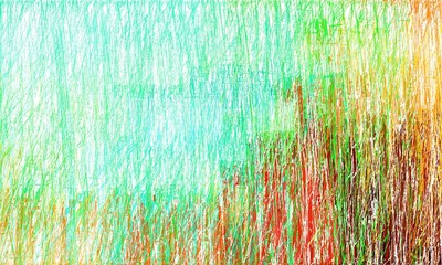 grunge drawing strokes background with copy space for text or image with medium sea green, spring green and firebrick colors. can be used as wallpaper, background or graphic element