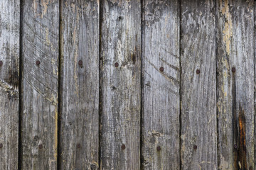 Texture of old wooden boards with nails