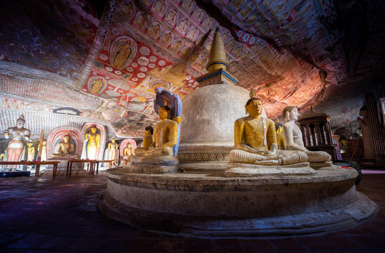 Dambulla Cave Temple In Sri Lanka