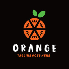 Orange Logo Design. Fruit Icon. Juice Symbol. Logo Inspiration For Business And Company.