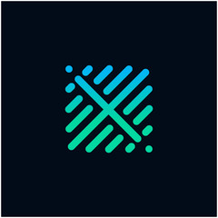 letter A abstract for information technology and digital. minimalist sound music equalizer, Bass, DJ icon. audio logotype Unique and simple element. -vector