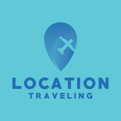 Location Logo Design. Modern Navigation Icon. Traveling Emblem Symbol. Logo Inspiration For Business And Company.