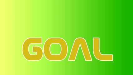 GOAL Text Animation 