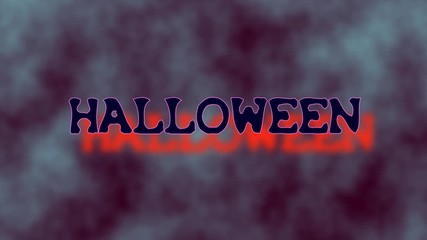 Halloween animated text