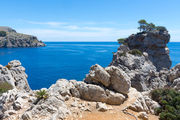 Fototapeta na wymiar view of Pollensa Bay in Majorca