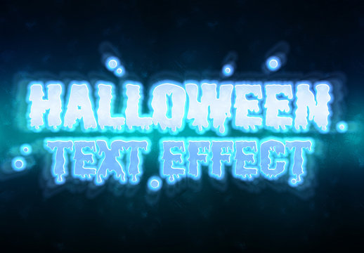 Halloween Ghost Text Effect Mockup