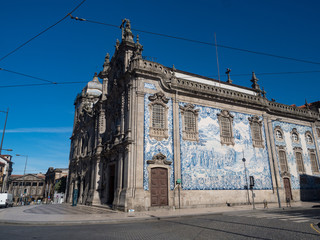 Porugal, may 2019: The Church Igreja do Carmo dos Carmelitas in Ribeira - the old town of Porto
