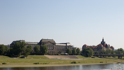 Fototapeta na wymiar Old architecture of Dresden