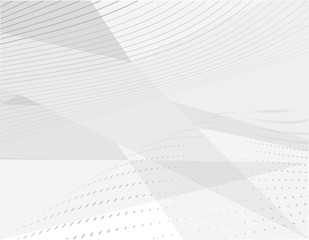 Artistic abstract triangular geometric pattern of shaded grey dots and lines in a monochromatic color gradient. Vector illustration