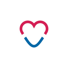 Love icon logo design vector template