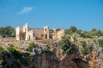 Fototapeta na wymiar Roman period historical city Cantyelis in Mersin at Turkey
