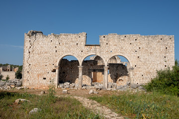 Roman period historical city Cantyelis in Mersin at Turkey