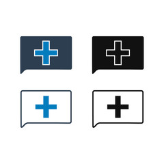 Obraz premium Emergency Icon Set. Flat style vector EPS.