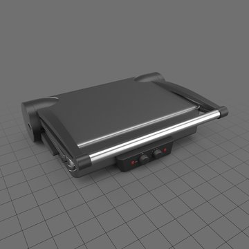 Closed toaster grill
