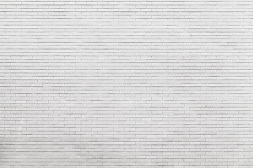 New white brick wall, frontal view