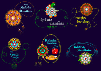 easy to edit vector illustration of Rakhi background for Indian festival Raksha bandhan celebration
