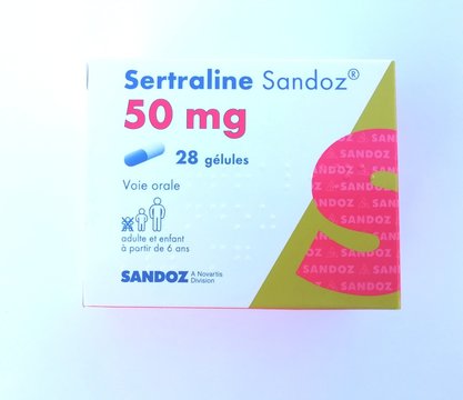 sertraline ,boite de gélules ,anti-dépresseur 