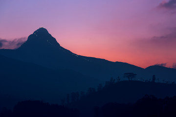 Sri Pada, Adam's peak in Sri Lanka