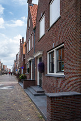 Fototapeta na wymiar Case a Volendam in Olanda