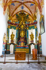 Naklejka premium Interior of the chapel in the Red Monastery, Slovakia