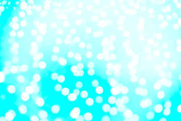 Blue abstract background color and blurry bokeh.