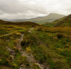 Highland Landscape in North Wales UK