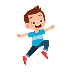 cute kid teen boy show facial expression