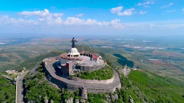 Estatua de Cristo Rey en cerro del cubilete M&eacute;xico 