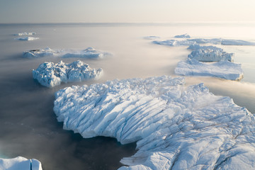 Beautiful landscape in Disko bay, Ilulissat, Greenland