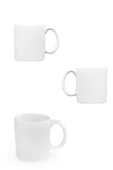 white mug seen from different angles