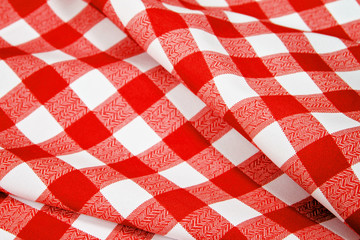 Abstract picnic drapery cloth, Pattern and detail grooved fabric for background and abstract	 - obrazy, fototapety, plakaty