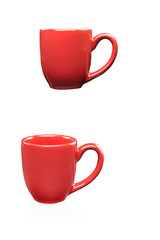 red mugs
