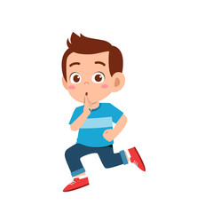 cute kid teen boy show facial expression