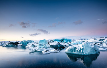 Jokulsarlon glacier ice lagoon, Iceland