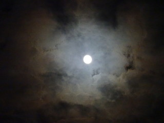 Moon, like a painting