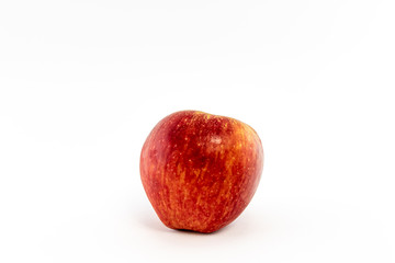 Red ripe apple. Isolate on white background