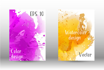 Watercolor spray.