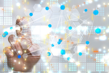 group of people talking in social network.