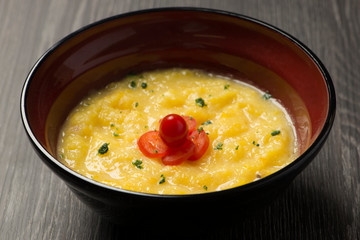 Cassava Cream with cherry tomato