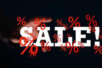 SALE CONCEPT DIGITAL in hand