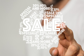 SALE CONCEPT DIGITAL in hand