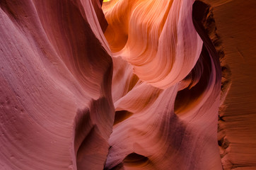 Beautiful Antelope canyon, Navajo land east of Page, USA