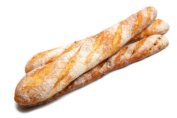 Traditional homemade french baguette