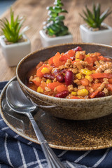 Mexican chili con carne.