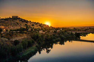 Tajo river sunset