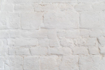 Photo of old white brick wall texture