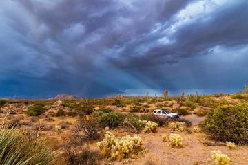 Stormy  Weather At Desert Preserve in Scottsdale AZ