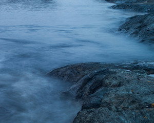 Seascape with long exposure
