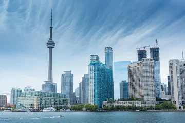 Poster Toronto city skyline in the summer, Toronto, Canada © surangaw