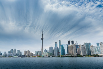 Toronto city skyline in the summer, Toronto, Canada